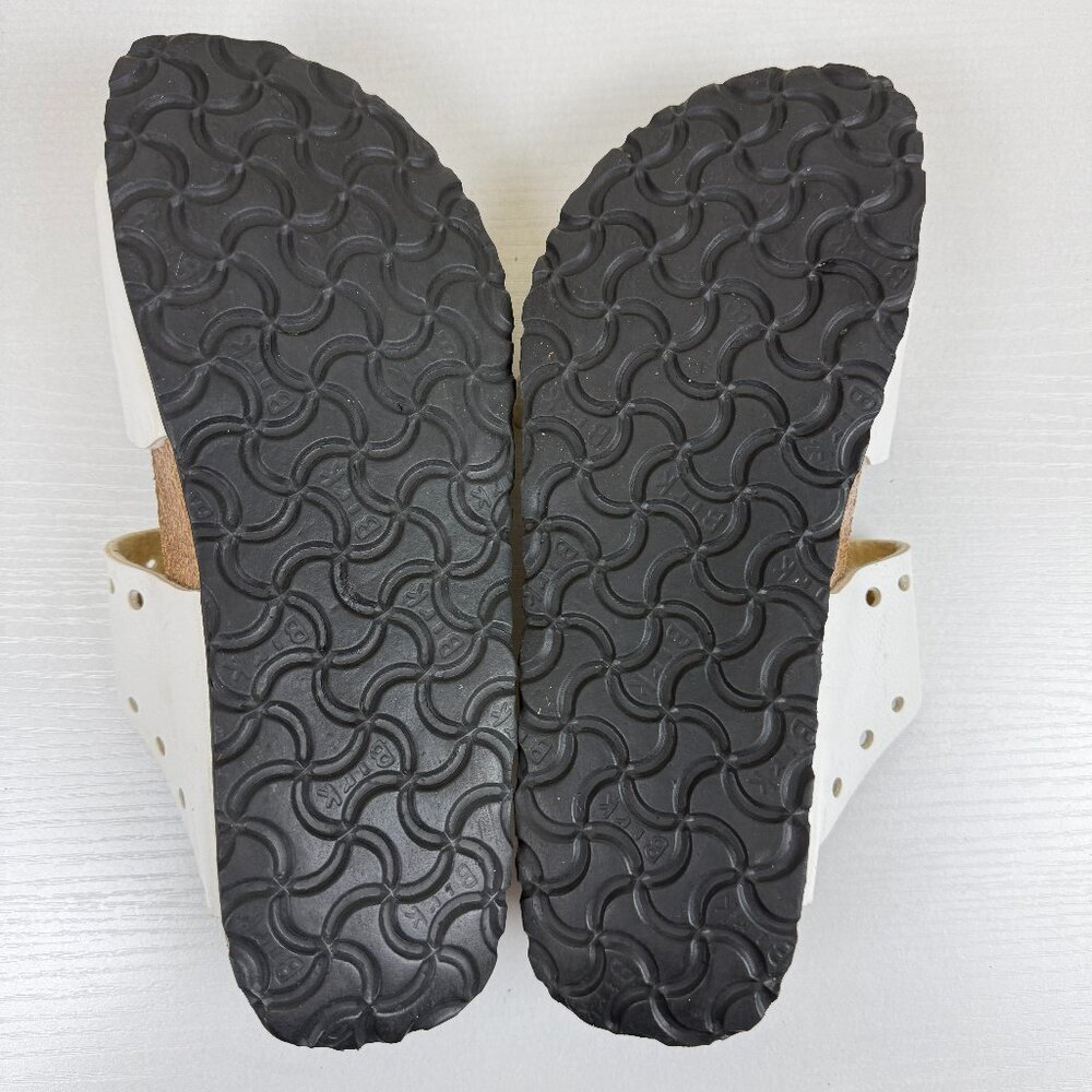 Birkenstock Birki's Freeport White Perforated Two Strap Sandals - Picture 9 of 10